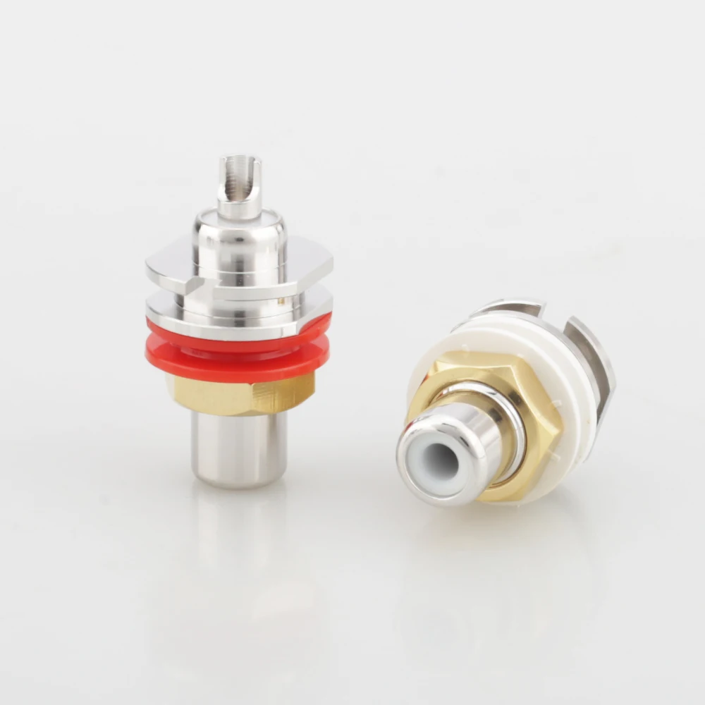 Коннектор RCA с родиевым покрытием для CD плеера усилителя|connector|connector rcaconnector socket |