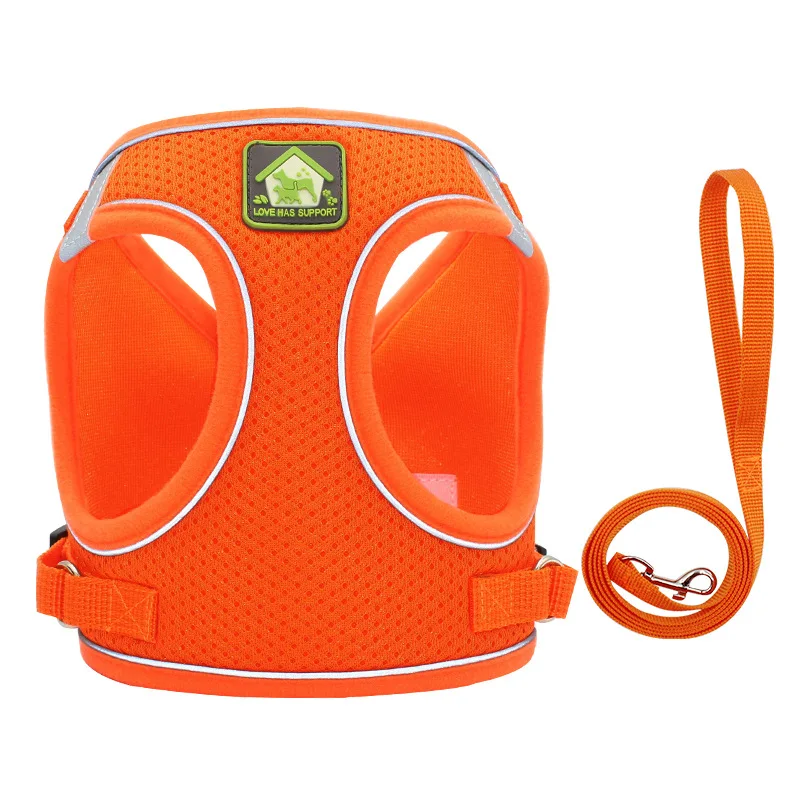 

Pet Chest Strap Dog Cat Strap Breathable Mesh Nylon Dog Strap Soft Walking Vest Collar For Small Or Medium Sized Dogs