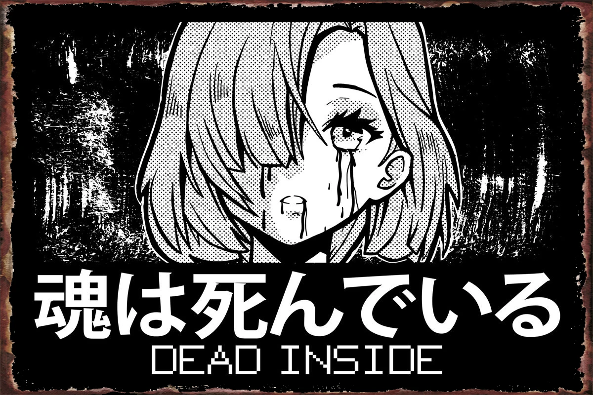 

Жестяные тарелки Kanji Vaporwave с аниме девушкой, декор для стен, декор комнаты, Ретро винтажный металлический знак, жестяной знак для паба, дома, к...