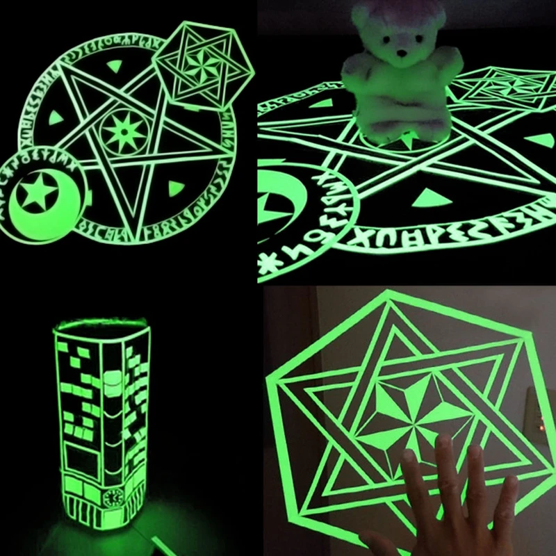 3M/Roll Luminous Tape Wall Sticker Self Adhesive PET 10/15/25mm Warning In Dark Fluorescent Emergency Wallpaper | Дом и сад