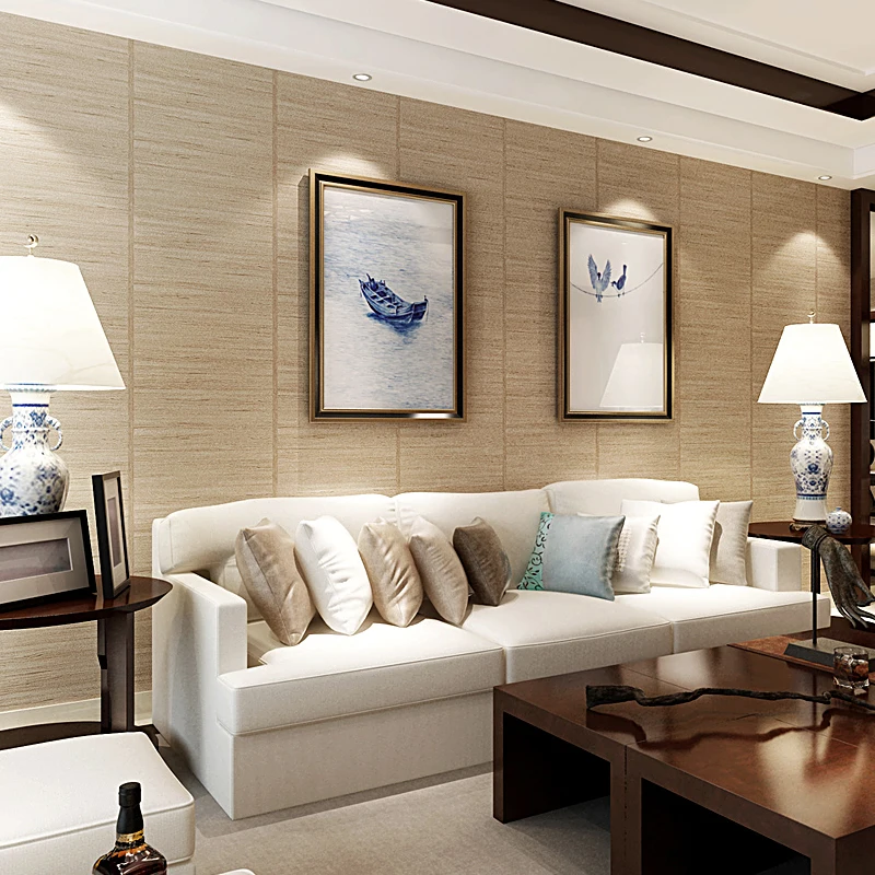 Винтажный стиль китайский деревянный узор фон сизальные обои для стен