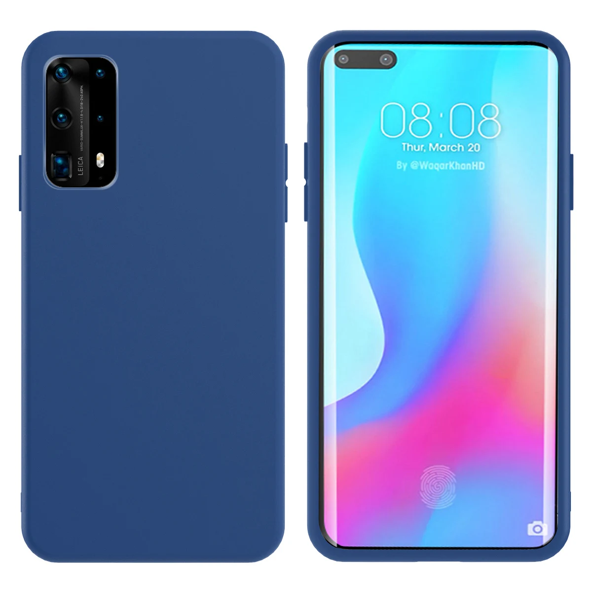 Чехол для телефона Huawei P40 Pro тонкий матовый мягкий чехол из силикона и ТПУ со