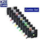 KZE 10 шт. 6912 мм, разноцветная фотолента, совместимая с Brother P-touch  431 531 631 131, принтер для этикеток Tz231