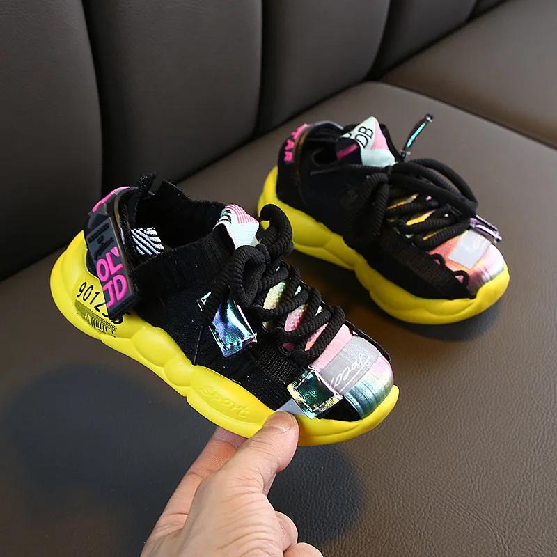 Спортивная обувь для девочек новинка весны и осени 2020 Детская Кокосовая дышащая