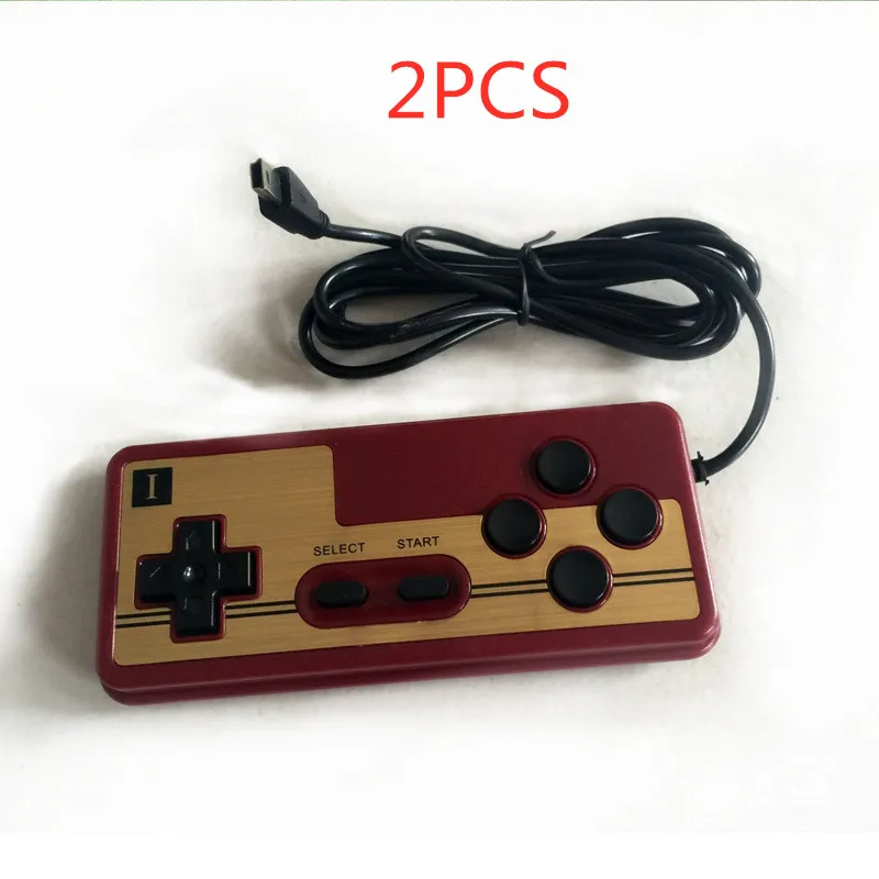 Small interface-2PC 9 Pin резервный игровой контроллер для консольных игр 8 бит ТВ игровой плеер FC красный и белый машинная ручка специальная игровая ручка - Цвет: Small interface-2PC