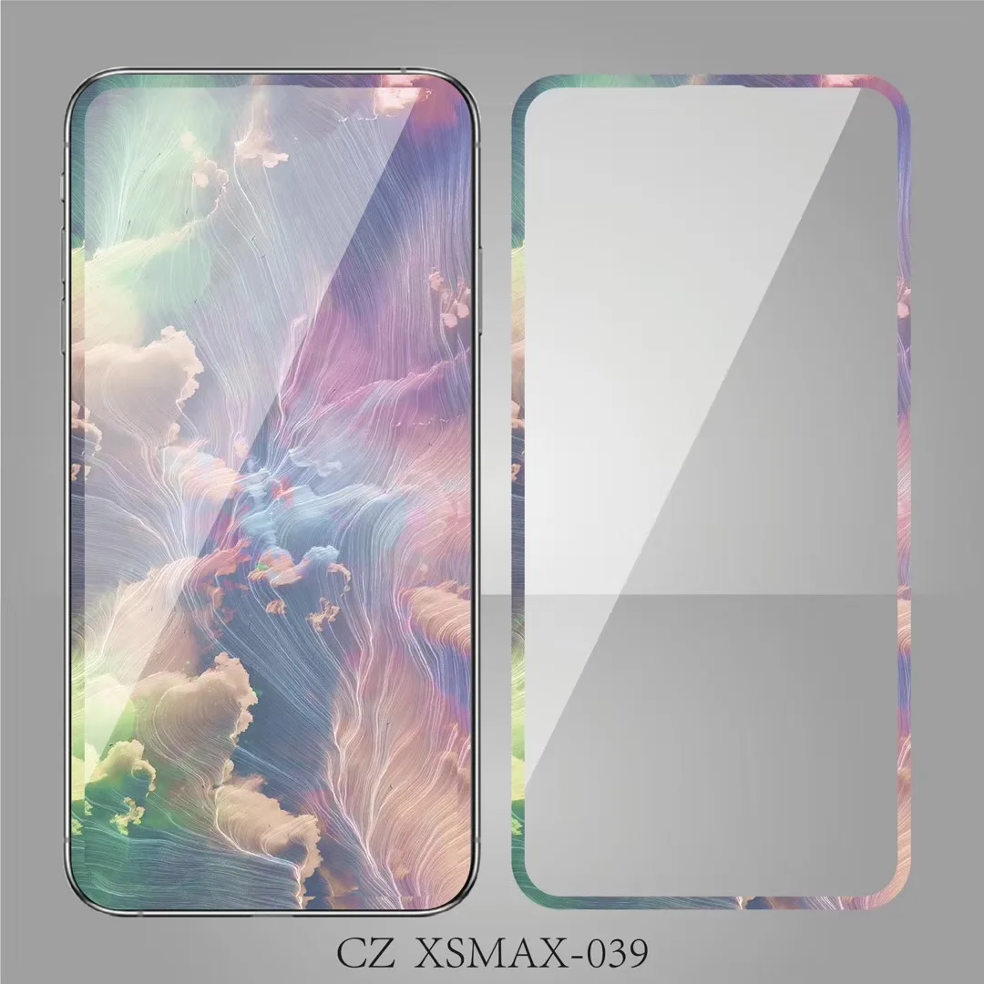 

Модное Закаленное стекло с волнами, небом, пейзажем и цветами, 9H 3D Защитная пленка для экрана для iPhone X XS Max XR 11 Pro Max