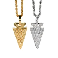 iced out bling bling geometric pendant necklace mirco pave prong setting men women female male fashion hip hop jewelry bp132