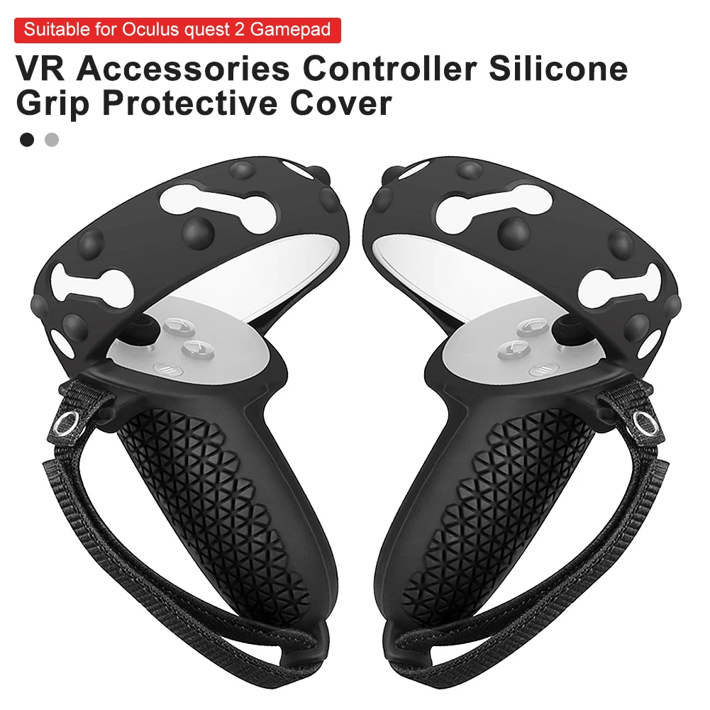 

Protective Cover for VR Controller Culus Quest 2 VR Silicone Grip Touch Controller Case With Knuckle Strap Handle Accessories
