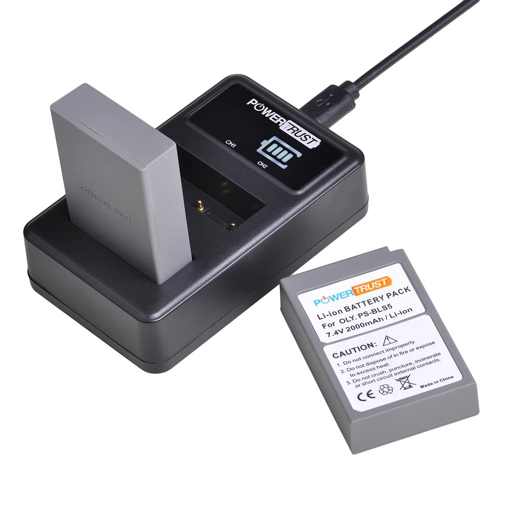 Аккумулятор BLS5 BLS50 2 шт. + двойное зарядное устройство USB со светодиодной