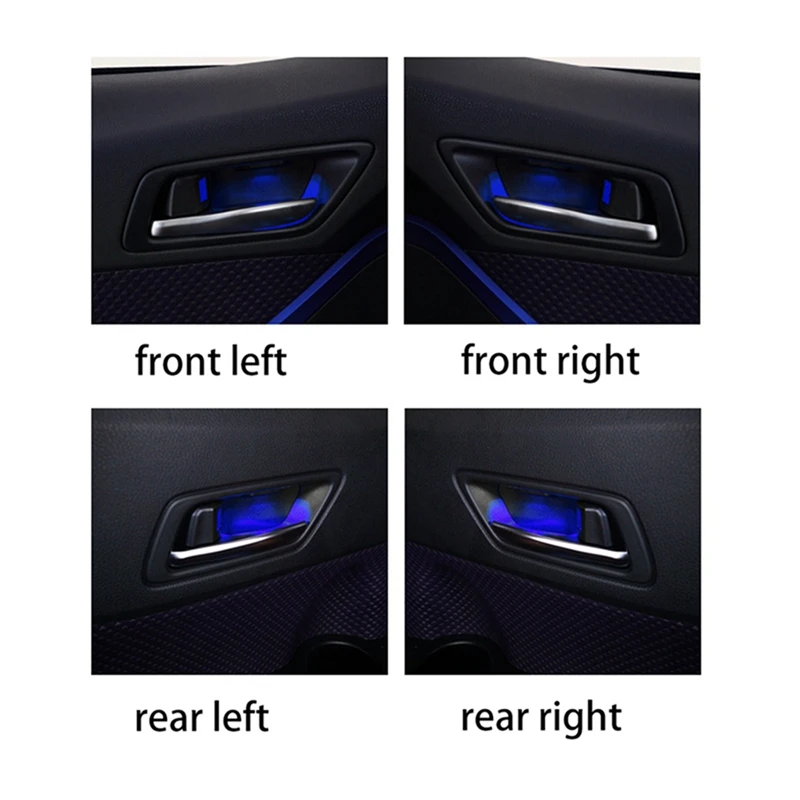 

Car Door Handle Bowl Atmosphere Light with Car Interior LED Dashboard Frame