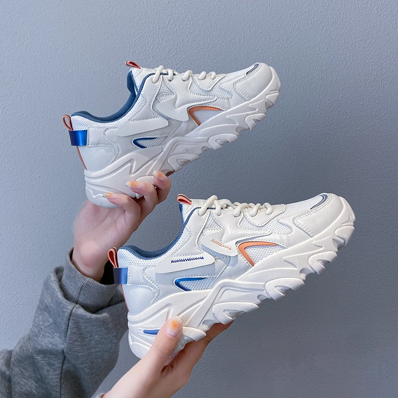 

Women's Sports Shoes Fashion Women's Sneakers 2021 Autumn Color Matching Casual Women's Shoes Platform Comfortable Shoes