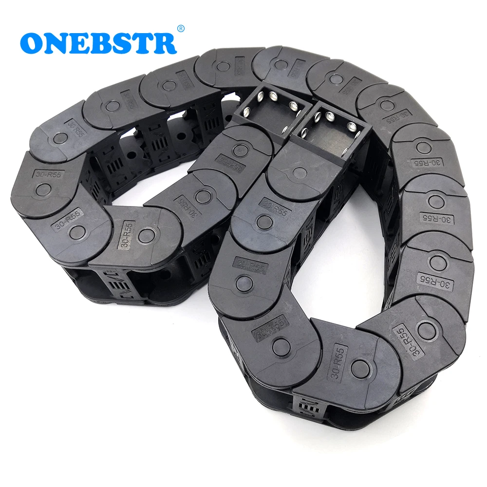 Трансмиссионный кабель с цепью 30x57 мм 1 метр переносчик проводов буксирный провод