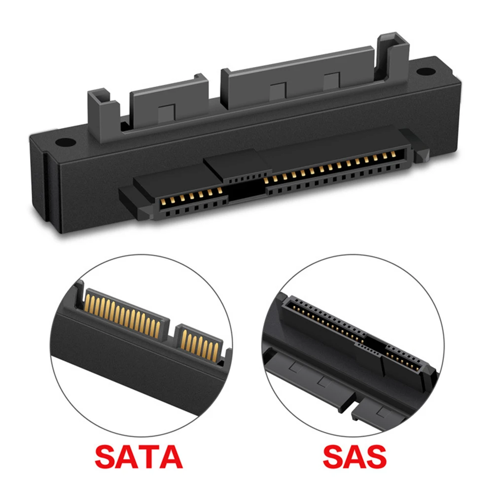 SFF 8482 SAS/SATA 22Pin прямой/наклонная головка 180/90 градусов угловой переходник