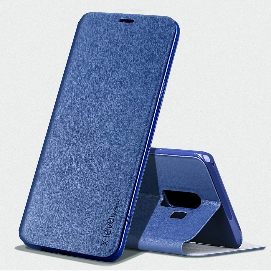 Ультратонкий чехол для Samsung Galaxy S10 кожаный книжка S9 Plus откидной Чехол S8 Note 9