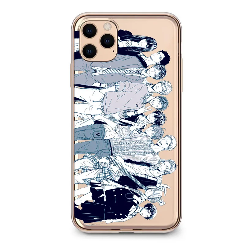 Мягкий чехол для телефона в японском стиле с аниме музыкой геев iPhone 11 12 Pro Max 8 7 6 Plus