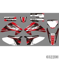 full graphics decals stickers motorcycle background custom number for crf150f crf230f crf 150f 230f 2003 2004 2005 2006 2007