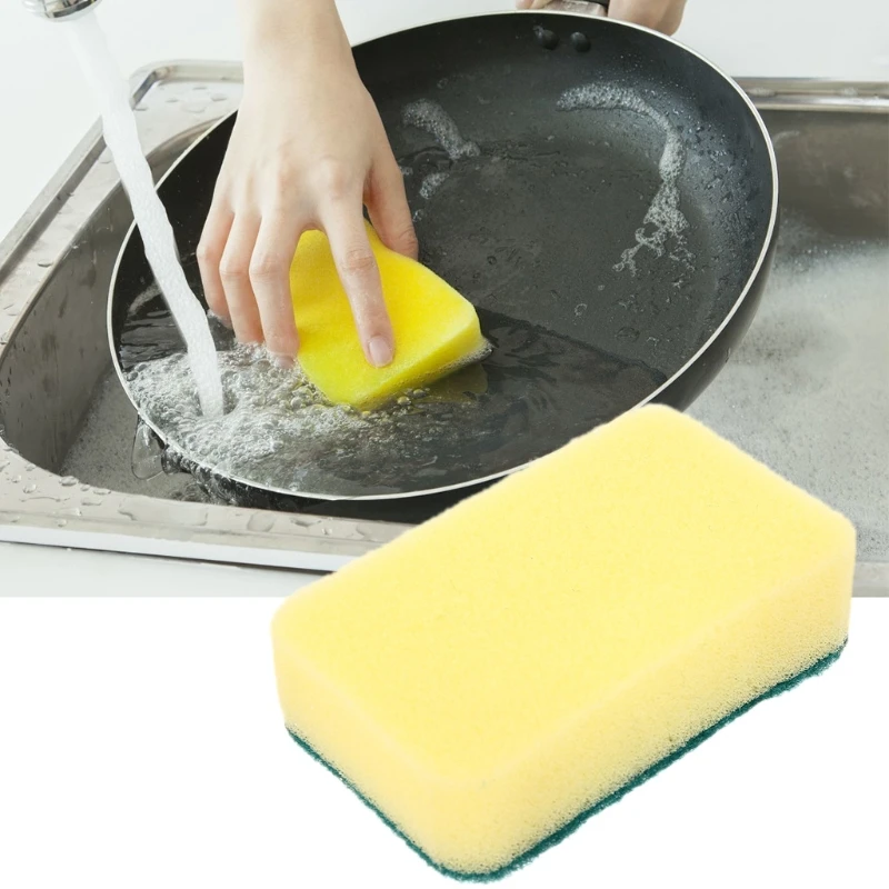 

Kitchen Household Dishwashing Sponge Brush Dual-Purpose Pot Clean Washing Brush