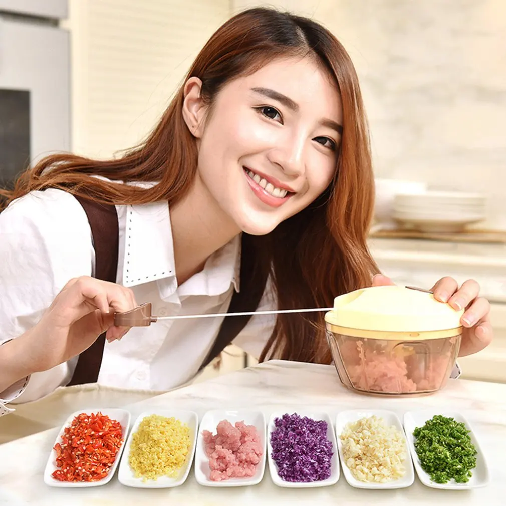 Мини многофункциональный измельчитель овощей для фруктов ручной мяса Чеснока