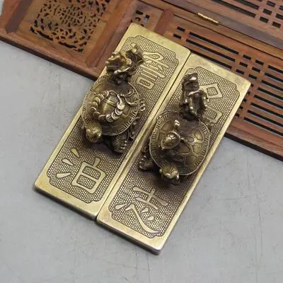 

Exquisite brass dragon tortoise Danbo Mingzhi pressed paper ornaments