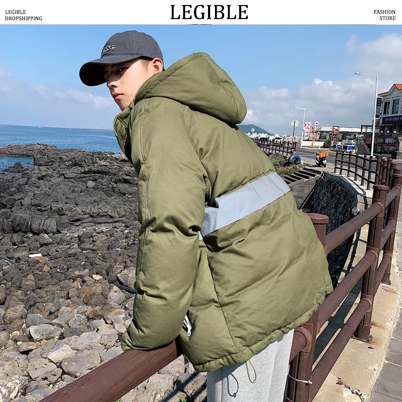 Разборная Новинка 2020 зимняя куртка Мужская однотонная Повседневная парка