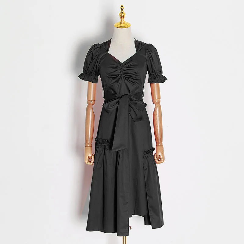 Женское платье-пачка CHICEVER платье средней длины на шнурках с треугольным вырезом