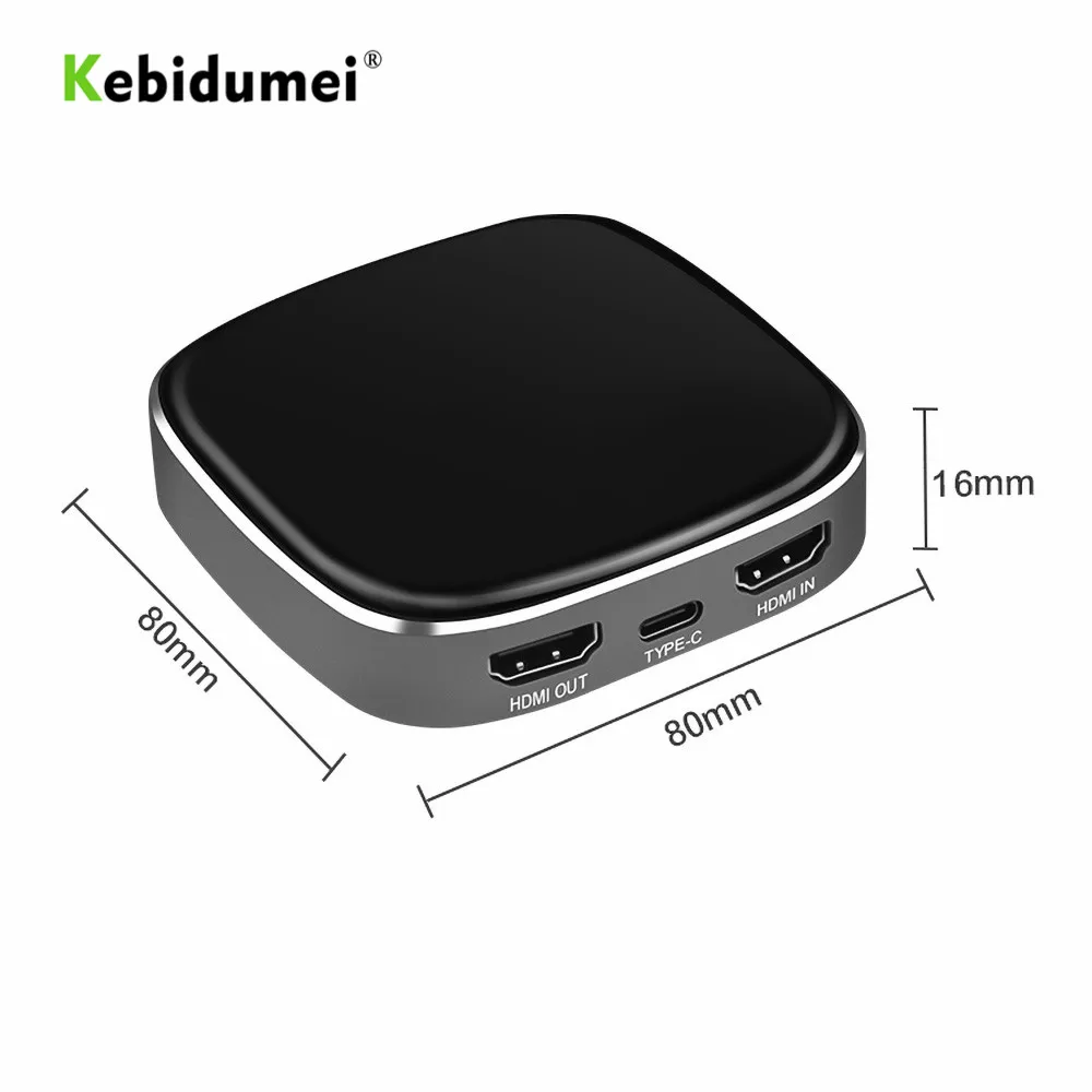 Kebidumei 4K60Hz Тип C к USB3.0 видео захвата карты игры поток коробка для Xbox