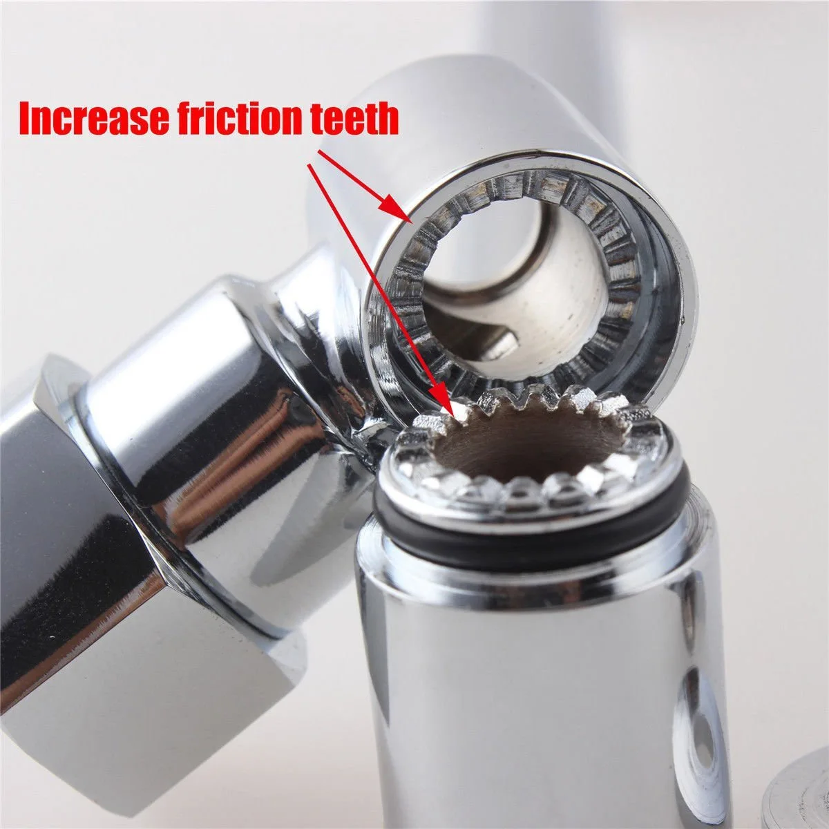 

11 Inch Adjustable Bathroom Shower Arm Height and Angle Adjustable Shower Head Extension Arm Chrome Bathroom Fixture