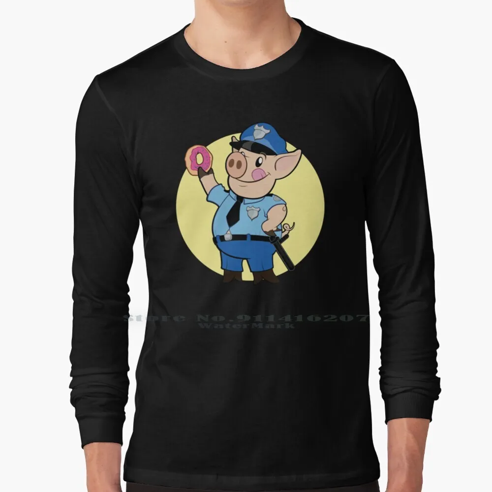 

Police Pig Spotlight T Shirt 100% Pure Cotton Cartoon Pig Police Police Pig Protest Activist Activism Antifa Black Lives Matter