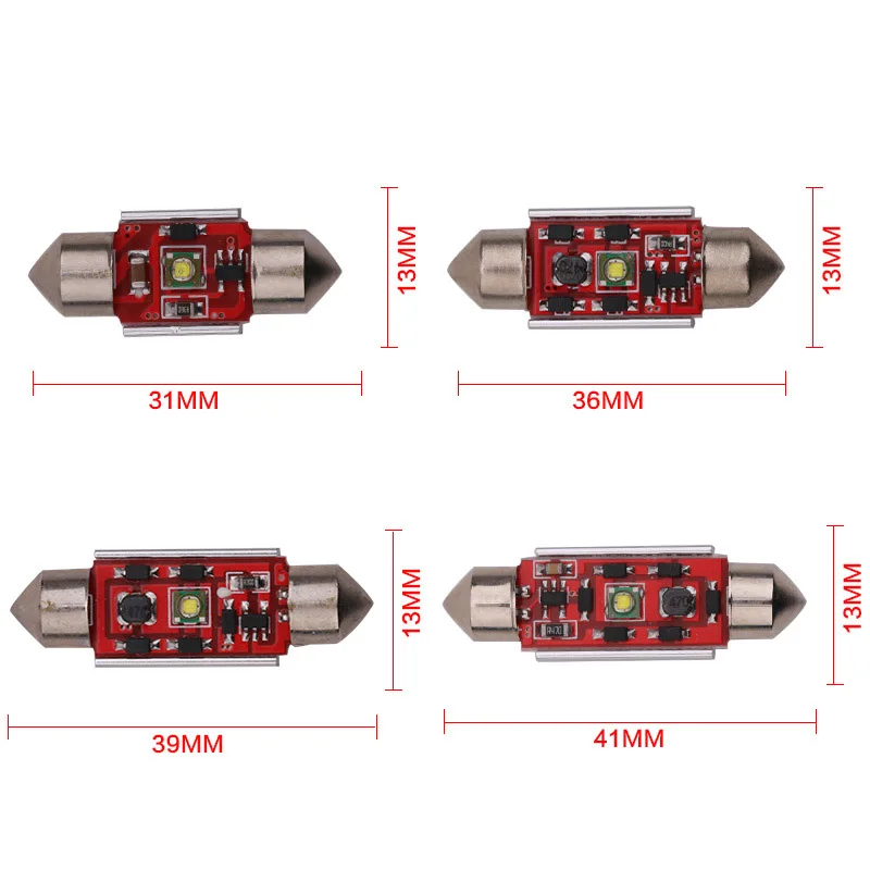 Автомобильная переоборудованная Светодиодная лампа CANbus с двойным заострением