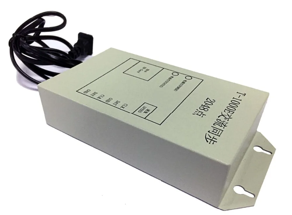 

Rainproof T-1000E SD Card LED Pixel Controller; Synchronization programmable Controller ; AC220V input;WS2811/WS2801/DMX512 etc