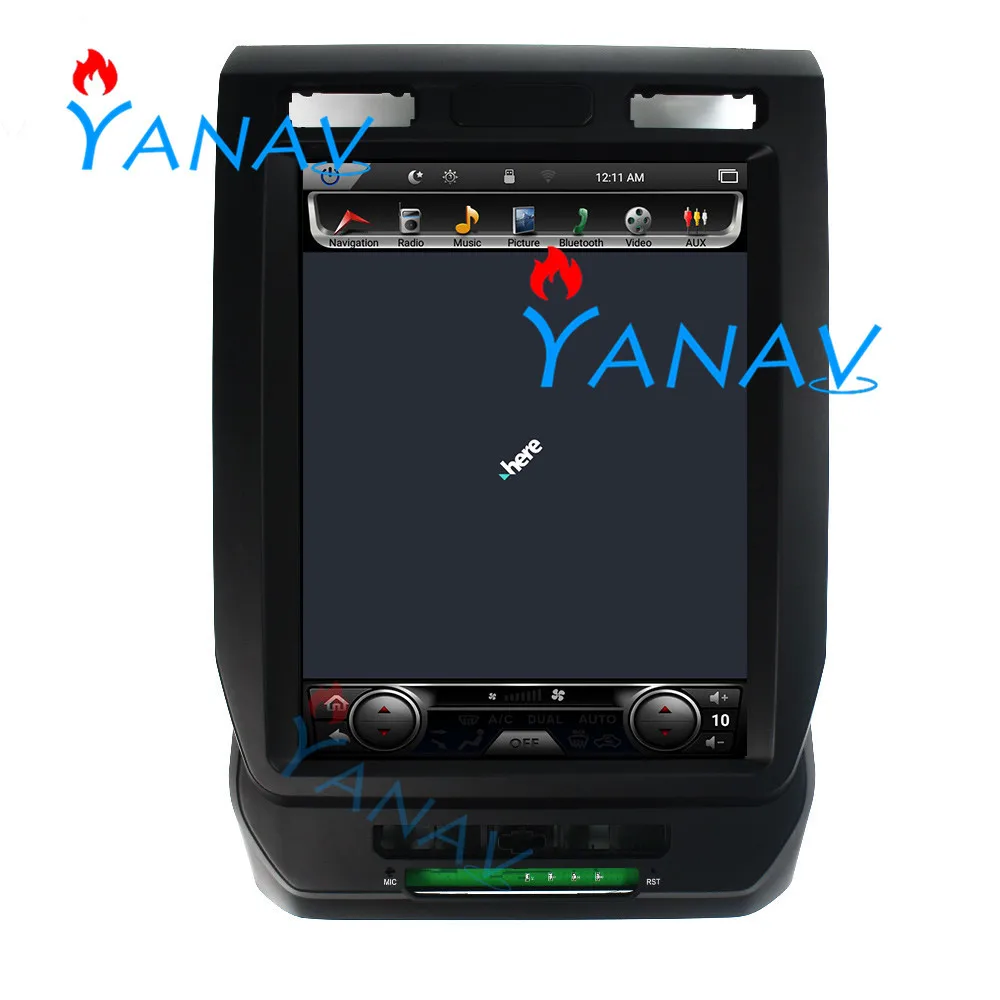 

12,1 дюймов для Ford F150 2014 2015 2016 Android WiFi GPS навигация вертикальный сенсорный экран радио Dvd плеер Автомобильная стерео Мультимедиа