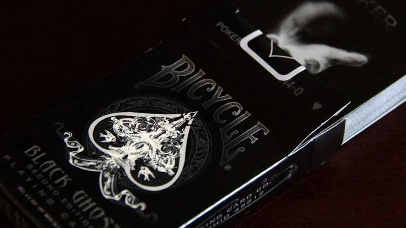 

1 Deck Ellusionist Bicycle Black Ghost Deck Magic Cards Playing Card Poker Close Up Stage Magic Tricks For Professional Magician