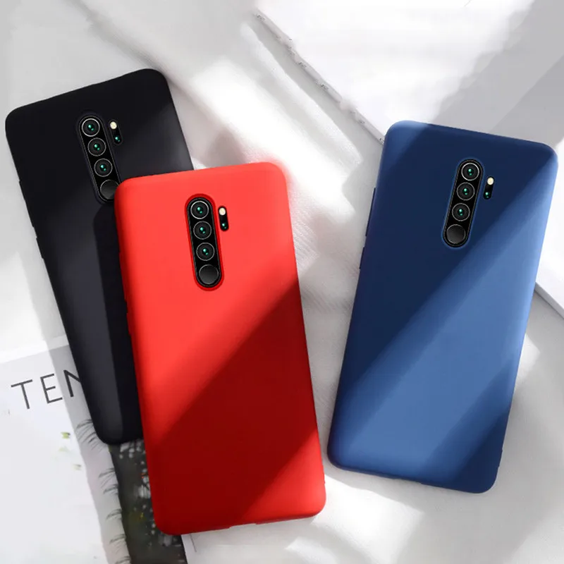Жидкий силиконовый чехол для Redmi Note 8 Pro противоударный бампер TPU телефона Xiaomi Note8