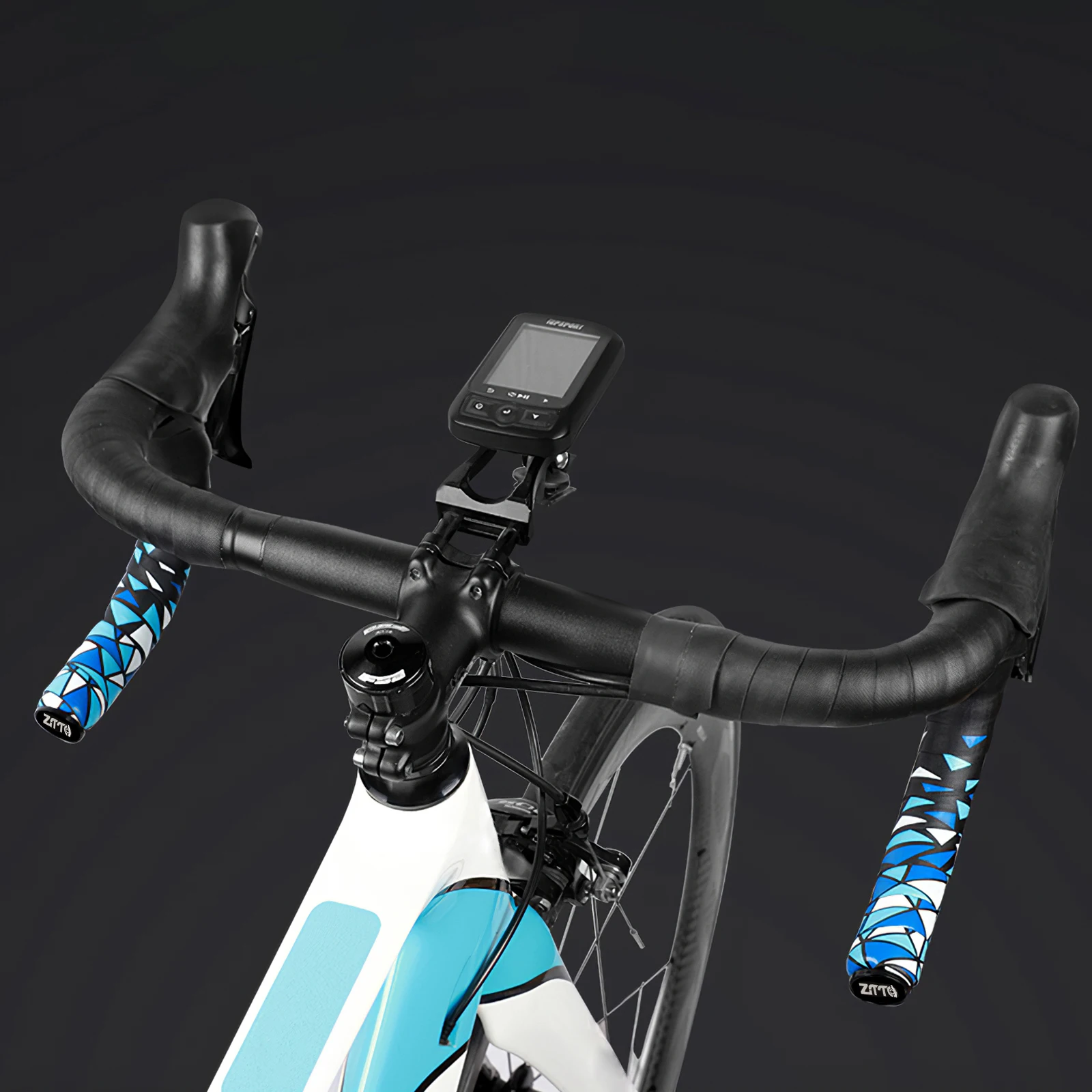 

Cycling Road Mountain Bike Geometric Triangle PU Bicycle Handlebar Shock Absorption Non-Slip Breathable Comfortable Bicycle Belt