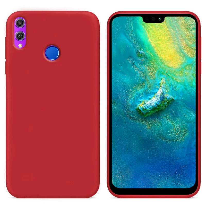Роскошный жидкий силиконовый чехол для Huawei Honor 8X мягкий чехол-накладка на заднюю