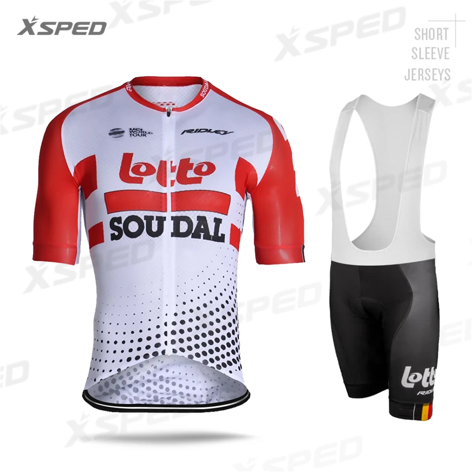 2020 комплект велосипедных футболок Мужская одежда для команды LOTTO Aero с коротким