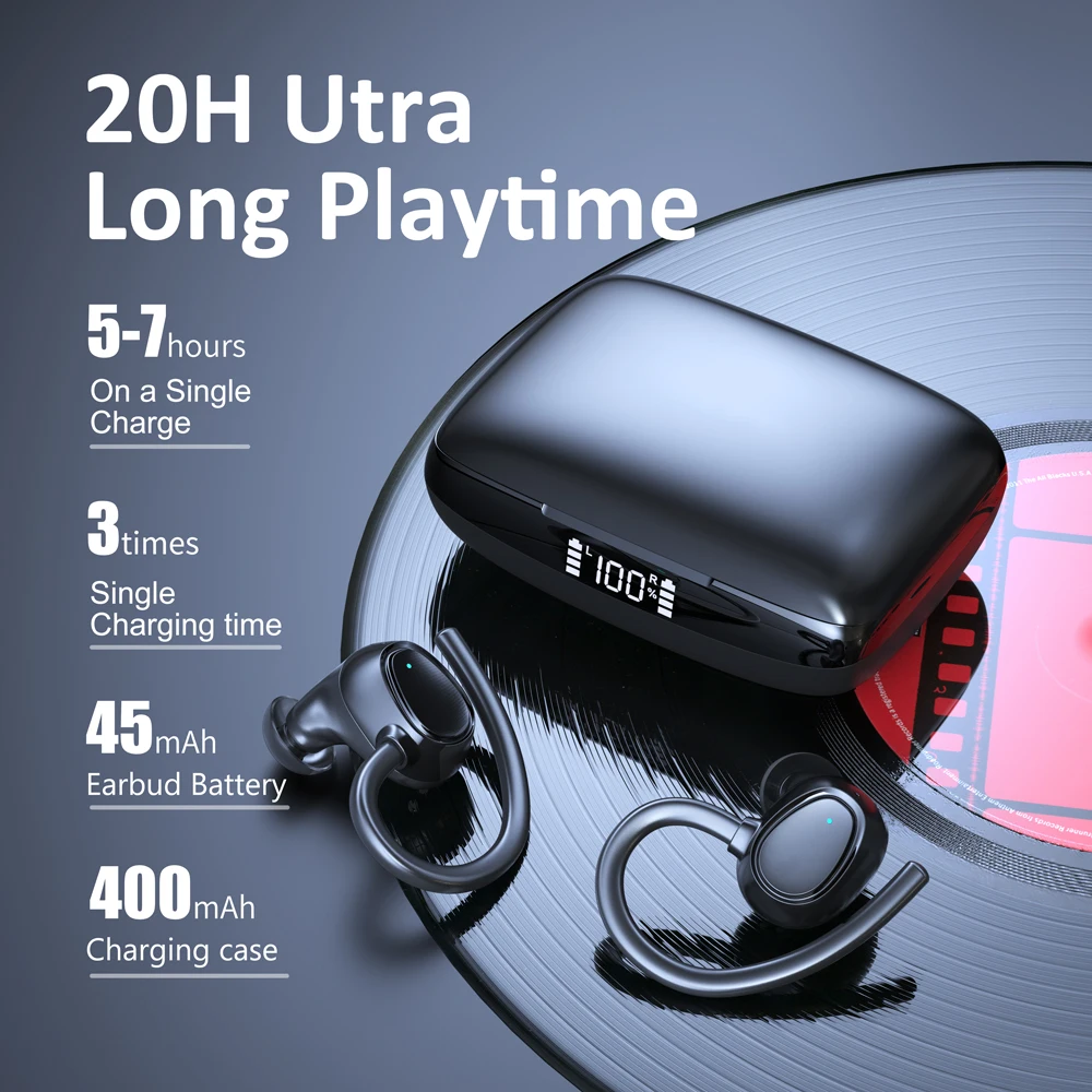 TWS беспроводные наушники Bluetooth 5 1 спортивные IPX7 Водонепроницаемая гарнитура с