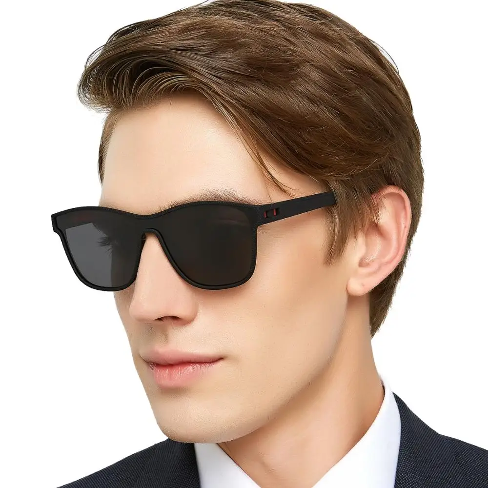 Мужские солнцезащитные очки OCCI CHIARI винтажные поляризационные TR90 с квадратной