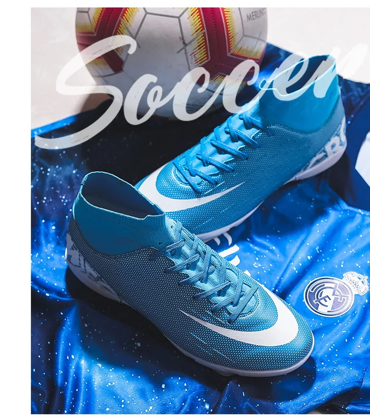 Новая мода Superfly 7 Elite SE FG Мужская футбольная обувь CR7 футбольные бутсы Neymar Молодежные футбольные бутсы носок 13 Elite FG
