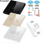 Сенсорный смарт-выключатель Szaoju с Wi-Fi, rf433 МГц