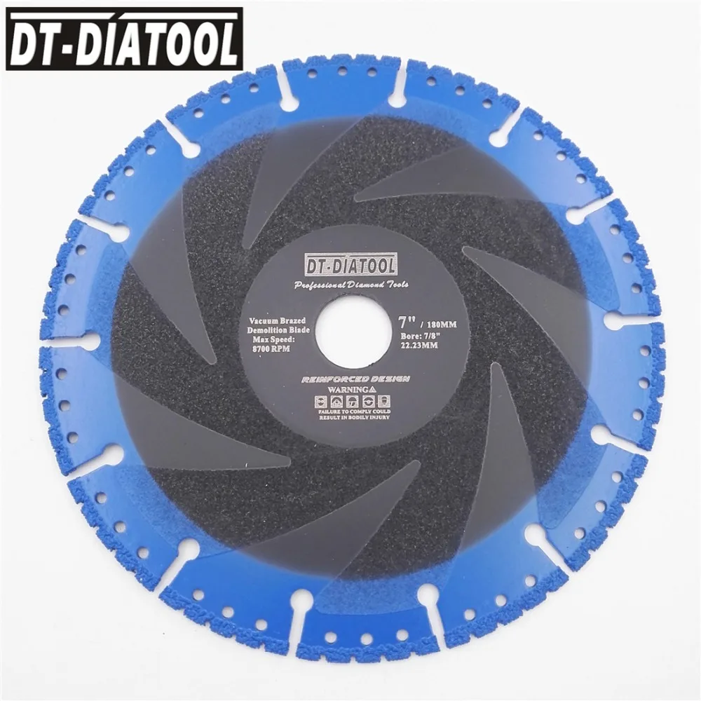 DT-DIATOOL 2 шт. вакуумная пайка алмазный режущий диск для многоцелевой снос пилы чугунная арматура алюминий сталь металл