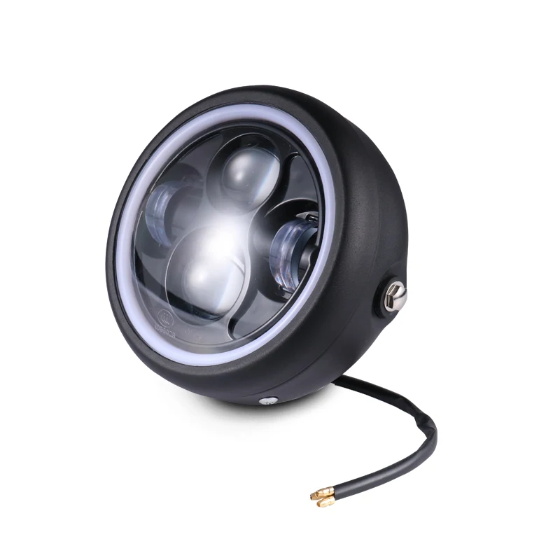 

6'' Motorcycle LED Headlight Hi&Lo Projector HeadLamp DRL For Harley Honda Yamaha Suzuki Kawasaki Cruiser Chopper Cafe Racer