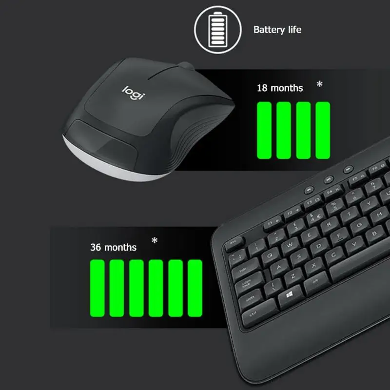 Беспроводная клавиатура logitech MK540 Advanced 2,4G 10 m, эргономичная мышь 1600 dpi, набор клавиатуры и мыши для ПК и ноутбука