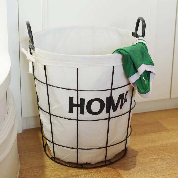 Корзина из кованого железа zakka винтажная корзина для хранения игрушек в стиле