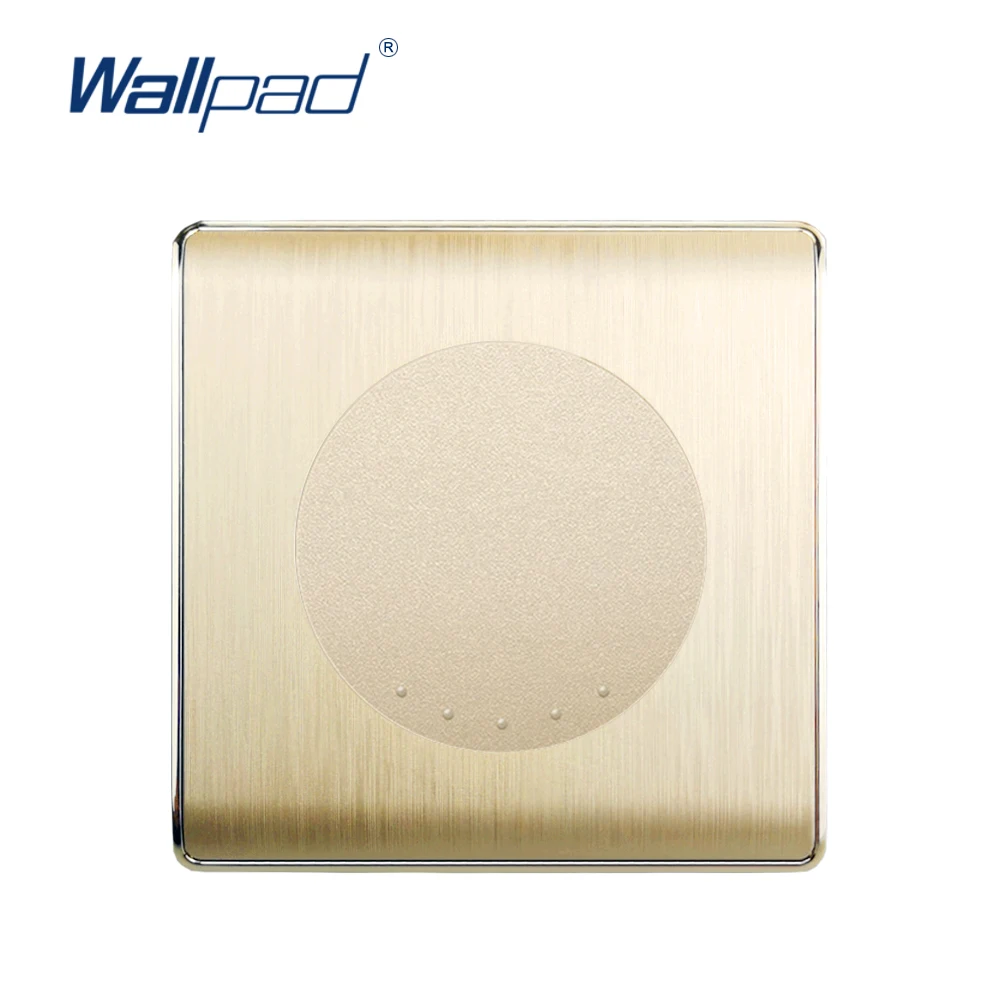 Wallpad 1 комплект промежуточный настенный выключатель Золотая матовая панель из