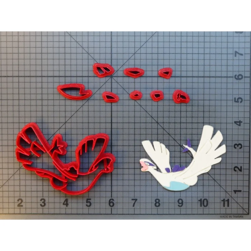 N8734 Lugia 3inch Воздушный японский аниме Покемон 3D печатных PLA пластик помадка торт Топ украшения формы - Цвет: N8734 Lugia 3inch