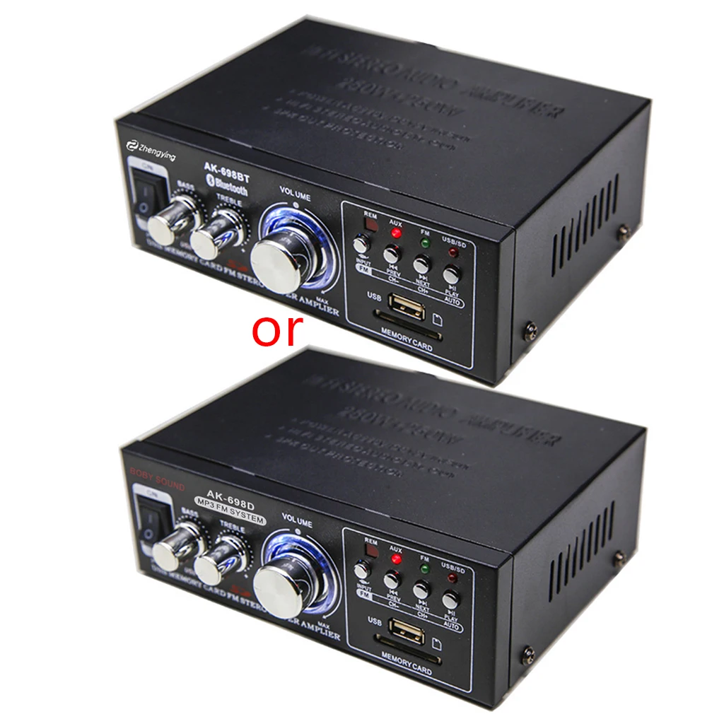 

Car Amplifier Digital HIFI Powers Amplifier Bluetooth Car Home Stereo Subwoofer Equipment Accessories