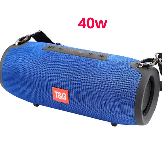 40Watt BLUE 40 Вт Bluetooth динамик Портативная колонка беспроводной динамик s музыкальный плеер бас Саундбар Бумбокс+ fm-радио Aux TF сабвуфер для xiaomi - Цвет: 40Watt BLUE
