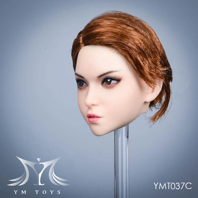 Фото YMTOYS YMT037 масштаб 1:6 голова Лепка копф посажденные волосы Подходит 12 дюймов женский PH TBLeague фигурки тела №3