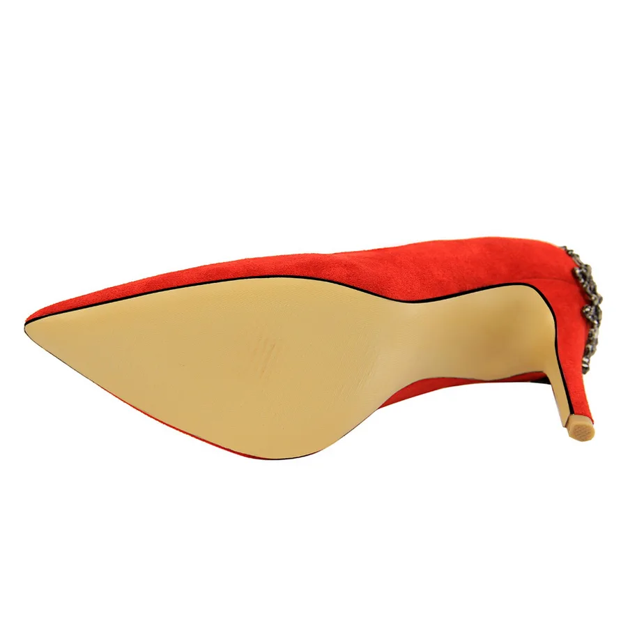 Женские вечерние туфли на высоком каблуке блестящие лодочки из флока с